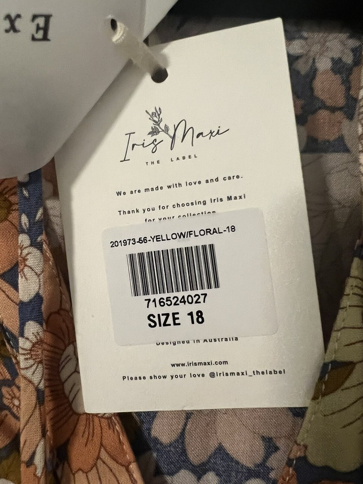 Ladies Dress Size 18, Floral Pattern, Brand New With Tags eBay