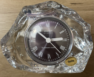 Spode Clock SPODE STAIGER CRYSTAL HF QUARTZ CLOCK IN BARTHMANN CRISTALL | eBay