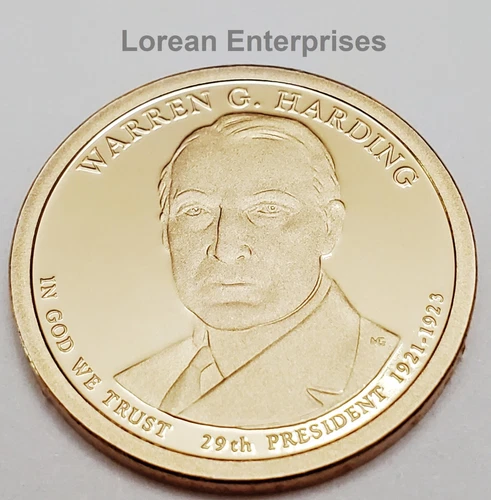 2014-S Presidential Dollar Warren G Harding Proof — photo from the most recent tracked eBay sale