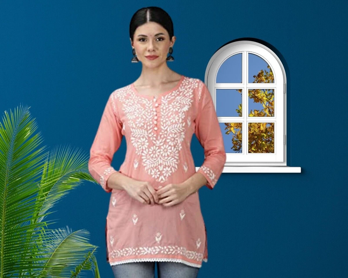 Tops & Tunics | Chikankari short kurti | Freeup