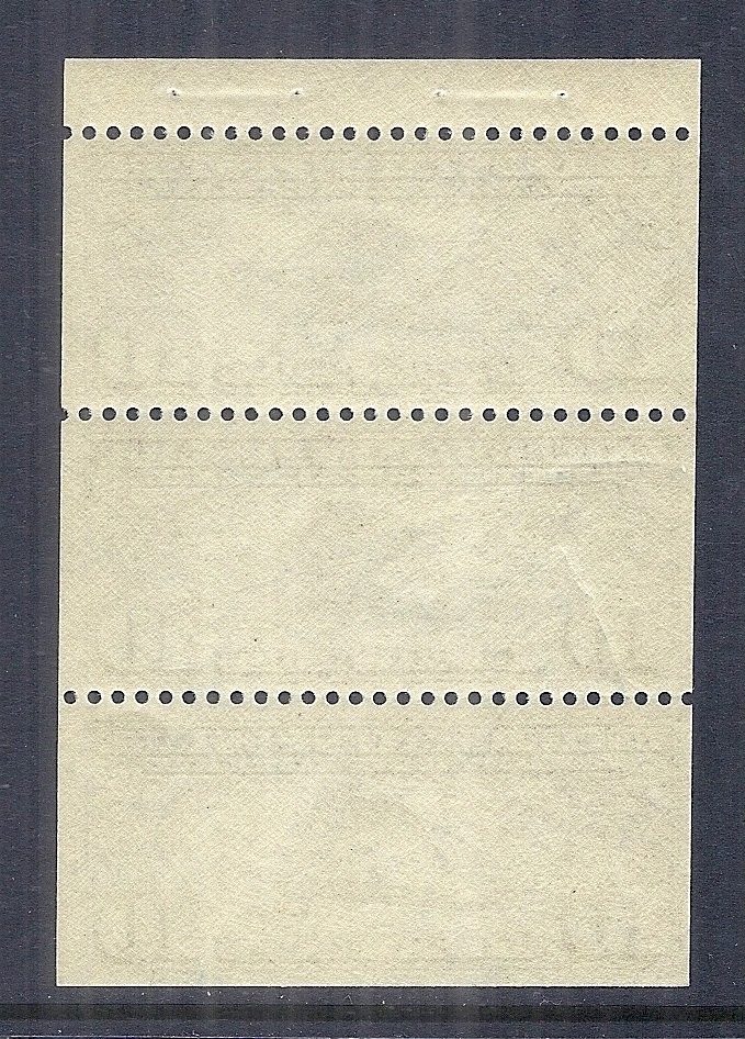 1927 US C10a Lindbergh Airmail, Booklet Pane of 3 w/ Tab & Front Cover MNH - Image 2 of 3