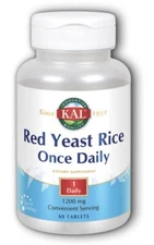 KAL Red Yeast Rice Once Daily 1200 mg 60 Tablets
