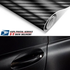 30*76cm 5D Black Carbon Fiber Vinyl Film Ultra Shiny Car Wrap Roll Sticker