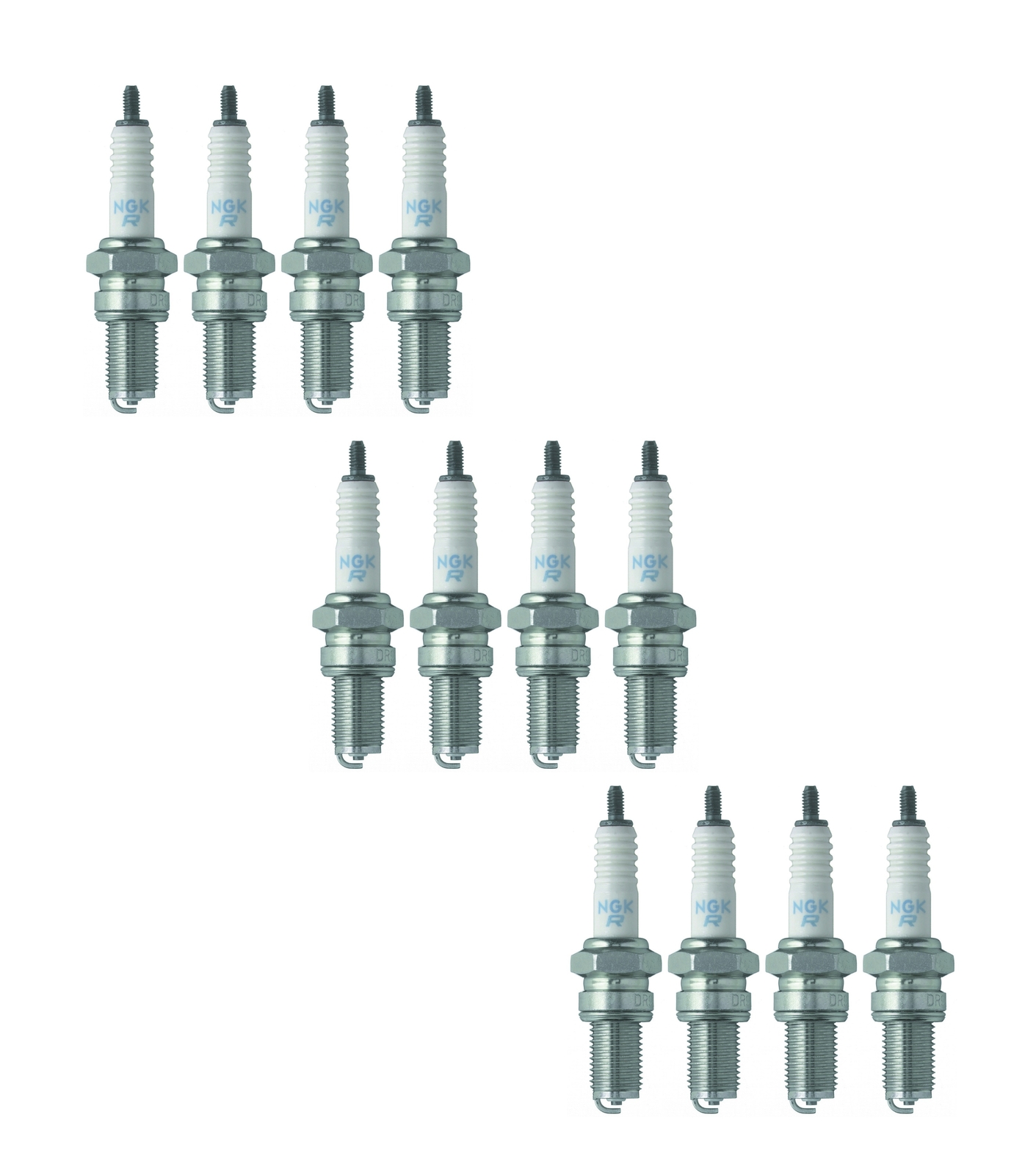 NGK Set 12 Standard Spark Plugs For Ferrari 330 GTC Lamborghini Diablo V12