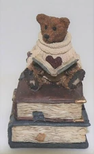 BOYDS BEAR BEARSTONE FIGURINE WILSON W/ LOVE SONNETS MUSIC BOX 2750SF 1E NIB