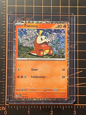 fuecoco pokemon card value 002 015 #2 Prices | Promo [1RR] Combustion (50) Weakness / Resistance / Retreat Cost 2023 Pokemon Scarlet & Violet