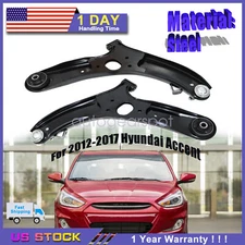 2x For Hyundai Accent 2012-2017 Front Lower Control Arm & Ball Joint Assembly