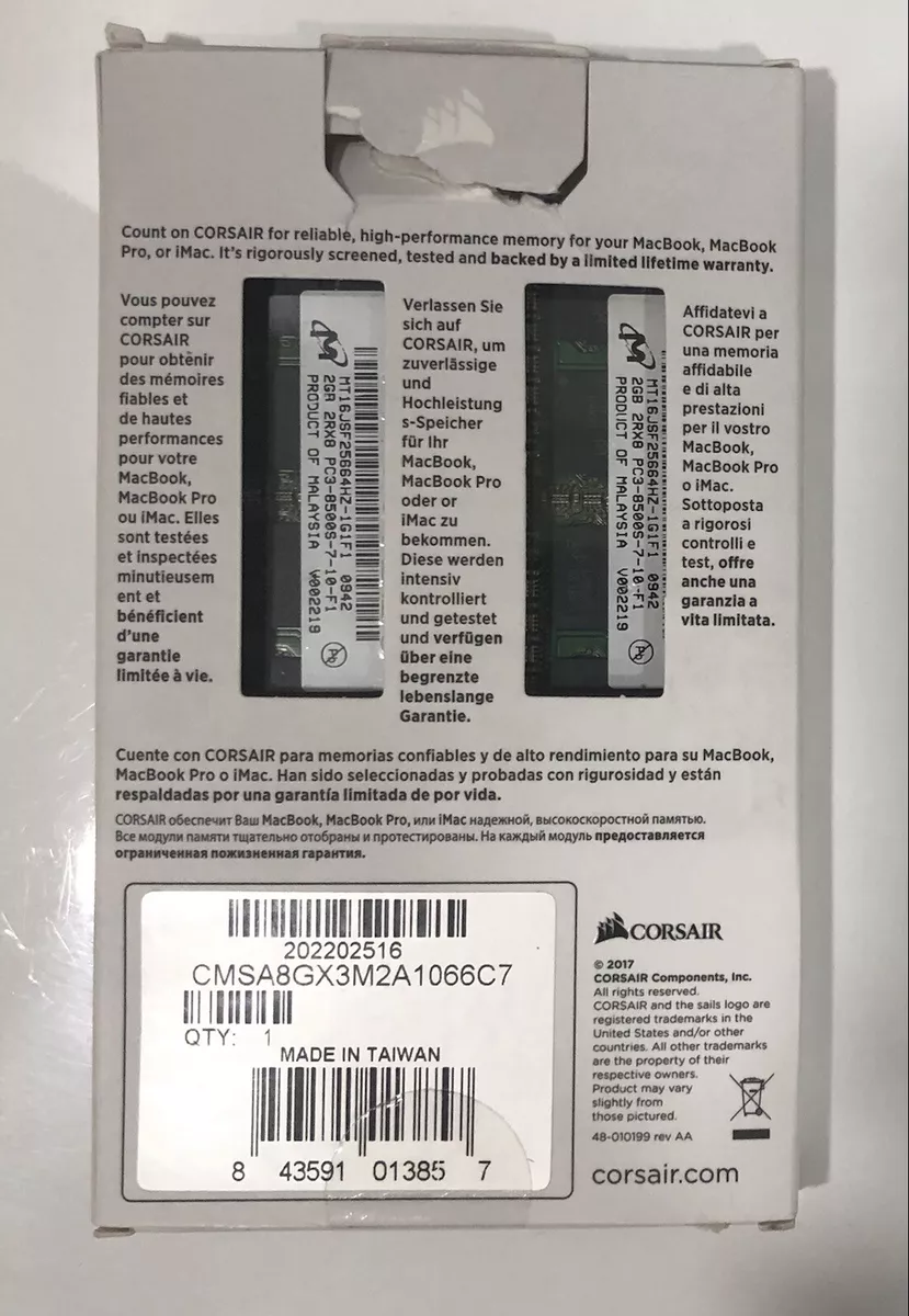 Corsair mac shop memory 8gb