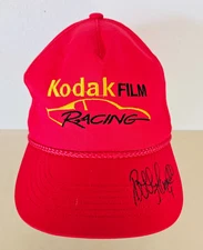 Vintage NASCAR Kodak Film Racing #4 Bobby Hamilton Autographed Hat Snapback New