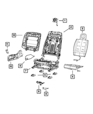 Genuine Mopar Seat Cushion - Bag 68104704aa 68104704AA