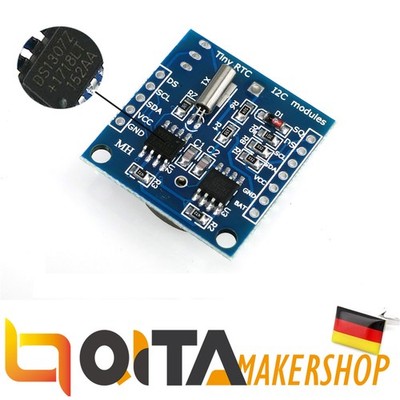 DS1307 RTC Modul Echtzeituhr with CR2032 Battery für Arduino Raspberry Pi I2C