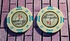 Borgata Hotel Casino Atlantic City $1 Casino Chip (White) EX AUCT#13448