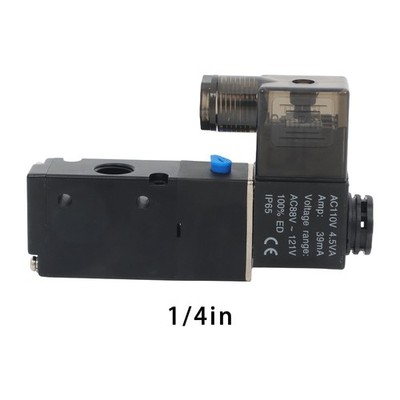 1/4'' 3 Way 2 Position Electric Directional Control Electric Solenoid Valve 110V