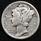 1930-S Mercury Dime Very Good (VG) San Francisco Mint