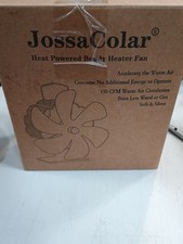 JossaColar Wood Stove Fan Heat Powered Fireplace Non 6-Blade, Black 