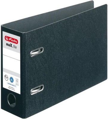10 Herlitz 5176805 Ordner maX.file A5 quer, 7,5 cm selbstkl. Rückenschild B-Ware
