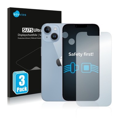 6x Schutzfolie für Apple iPhone 14 (Display+Kamera) Display Schutz Folie