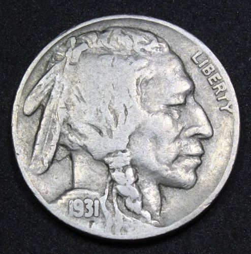 1931-S Buffalo Nickel Very Fine Semi-Key Date | Free Shipping