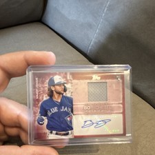 Topps 2020 Major League Material Autographs Bo Bichette Red /25 Blue Jays Rookie