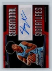 Jaylen Wells 2024-25 Panini Prizm Black Sensational Signatures Red Auto RC /99