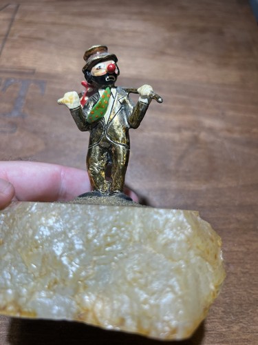 Ron Lee 1980 Hobo Clown Gancio Escursionismo Scultura Arte Firmata e Datata - Foto 8 di 9