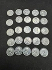Lot of 25 1943 Steel Wheat Pennies No Mint Mark UNC