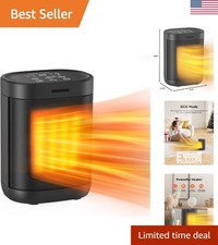1500W Space Heater for Indoor Use, 2S Fast Heating, Electric Ceramic Heater w...