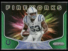 Darius Leonard 2020 Panini Prizm #22 Green Fireworks Indianapolis Colts