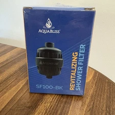 AquaBliss SF100-BK Revitalizing Shower Head Filter - Matte Black New Sealed Box