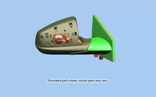 Genuine GM Black Passenger Side Door Mirror without Cover 23213100