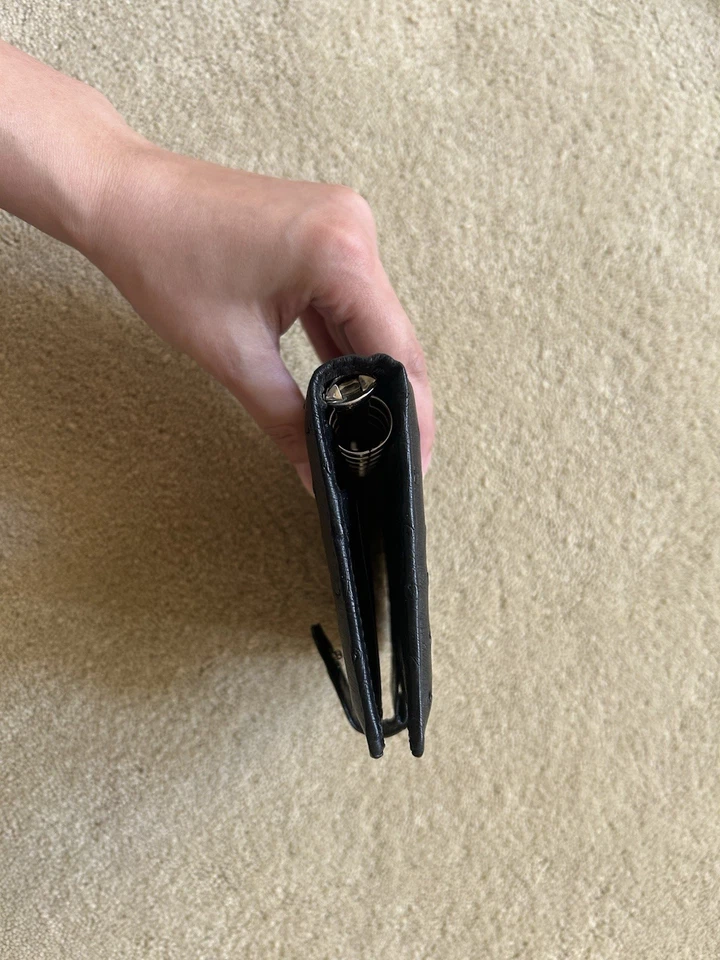 Rare Filofax Ostrich Full Quill Planner Pocket Size - Image 4 of 4