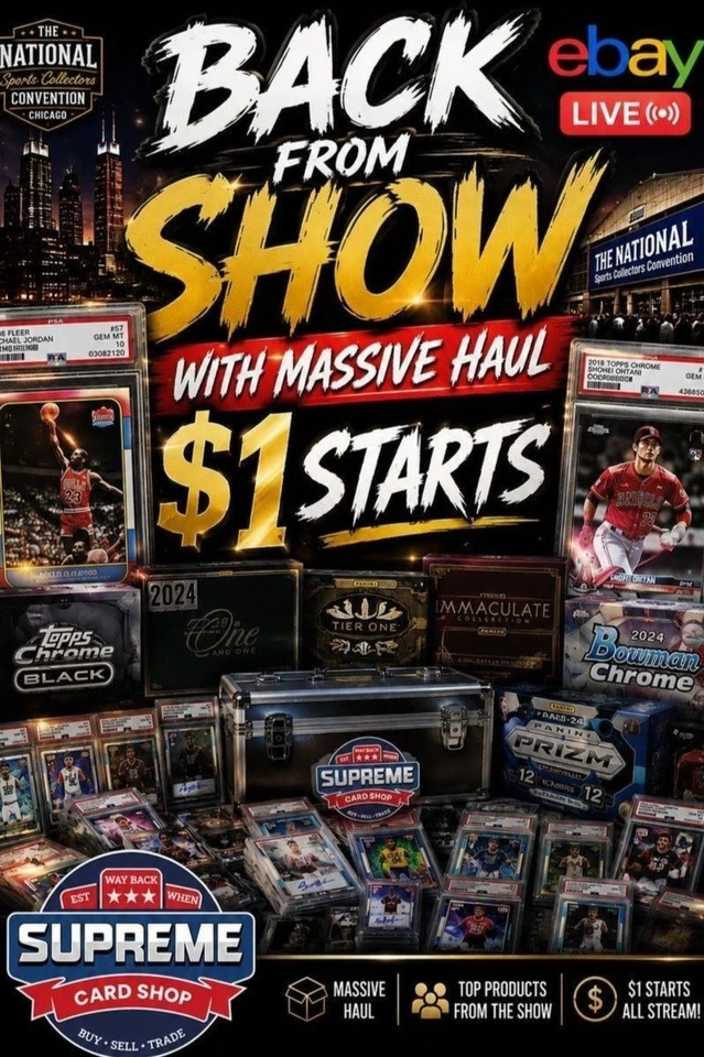 BACK FROM THE SHOW PSA 10 CASE HITS MASSIVE HAUL $1 START