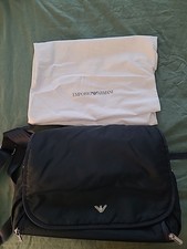 Borsa bambino Emporio Armani blu con borsa e portabottiglie originali, ottime condizioni!
