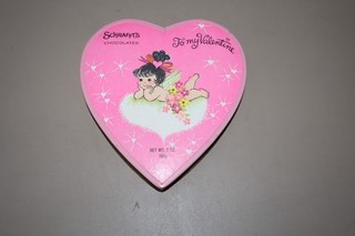 Vintage Schrafft's Chocolates To my Valentine Candy Box Cupid