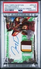 2024 Topps Inception Patch Autograph Jayden Daniels Green /150 PSA 7 #PPA-JD