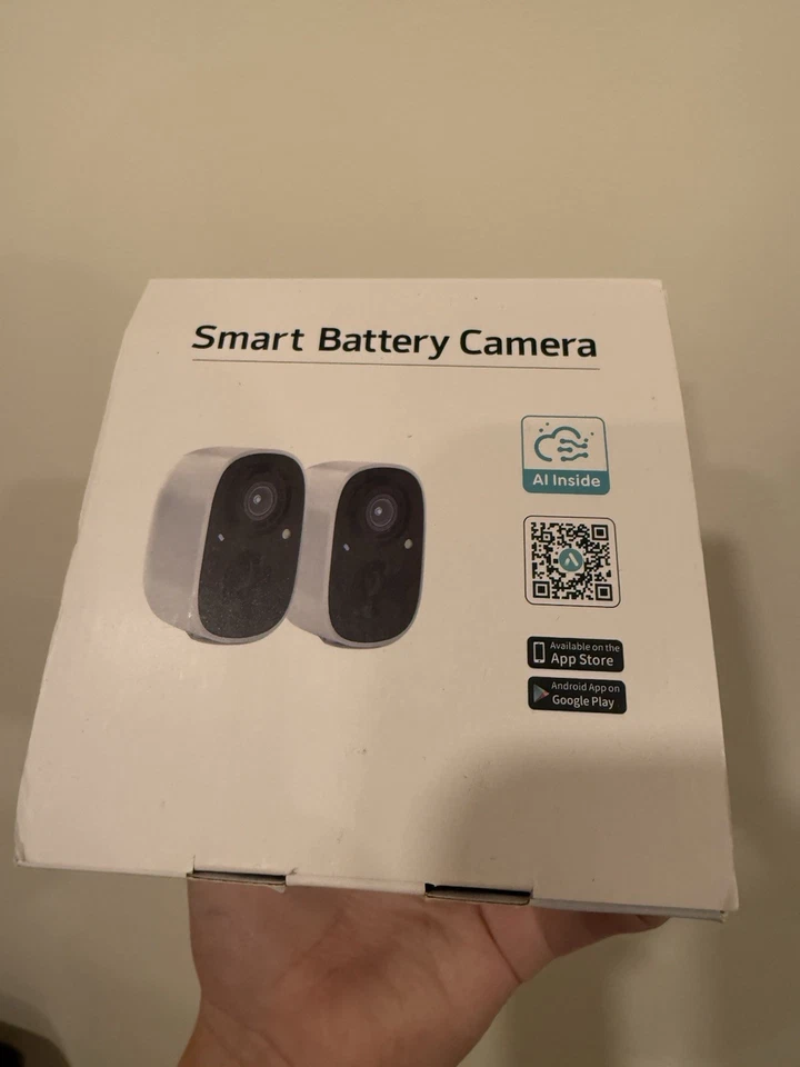 Smart Cam Battery Indoor/Outdoor Wireless Compatible Alexa, 2-Pack - Image 2 of 3