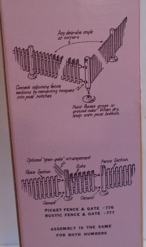 Cerca y puerta rústica Atlas #777 escala HO 72" LONGITUD TOTAL HECHA EN EE. UU. NUEVA EN CAJA Foto 2 de 3