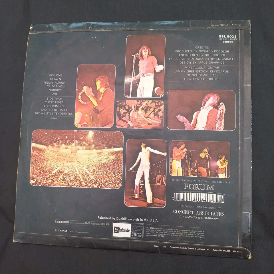 THREE DOG NIGHT- CAPTURED LIVE AT THE FORUM- SSL 5023 STATESIDE VINYL LP A1 B1  - Image 2 of 4