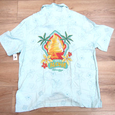 NUEVA CAMISA DE CAMPAMENTO DISNEY POLINESIAN HOTEL RESORT PARA HOMBRES SABOR DE ALOHA DOLE LÁTIGO L