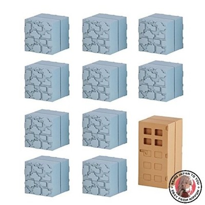 Minecraft Block Set: Cobblestone and Doors