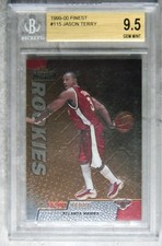 Jason Terry 1999 Topps Finest RC BGS 9.5 Gem Mint #115 Hawks
