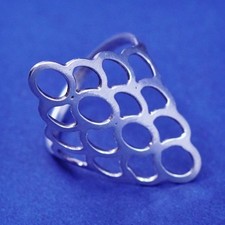 Size 5.75, vintage Sterling silver handmade ring, 925 filigree band