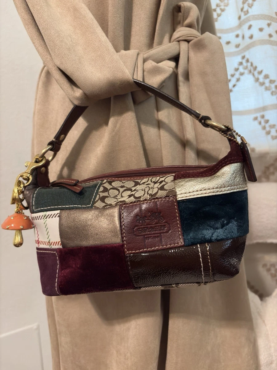 Coach Suede Shoulder Bags for Women for sale - eBay