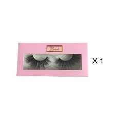 3D Mink False Eyelashes Reusable 2 Pairs Blac...