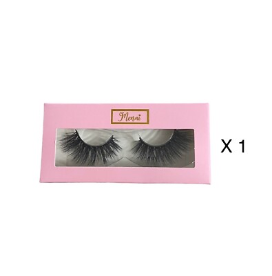 3D Mink False Eyelashes Reusable 2 Pairs Black Falsies Style Drama Flutter