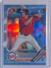 MATT WALLNER 2019 BOWMAN CHROME 1ST PROSPECT SKY BLUE REFRACTOR #D BDC-6