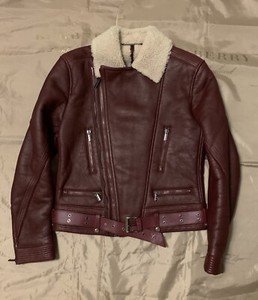 versace red leather jacket