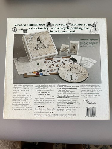 VINTAGE Huggermugger Board Game COMPLETE Golden 1989 Mystery Word - Picture 10 of 10