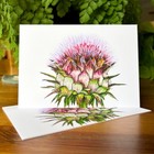 Jerusalem Artichoke Notecards, Pack of 5 Folded Art Notecards with Envelopes