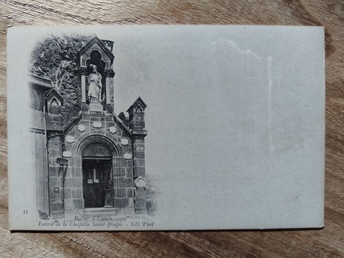 CPA - 43 - Rocher d'Espaly - Entrée de la Chapelle Saint-Joseph. - Imagen 1 de 2